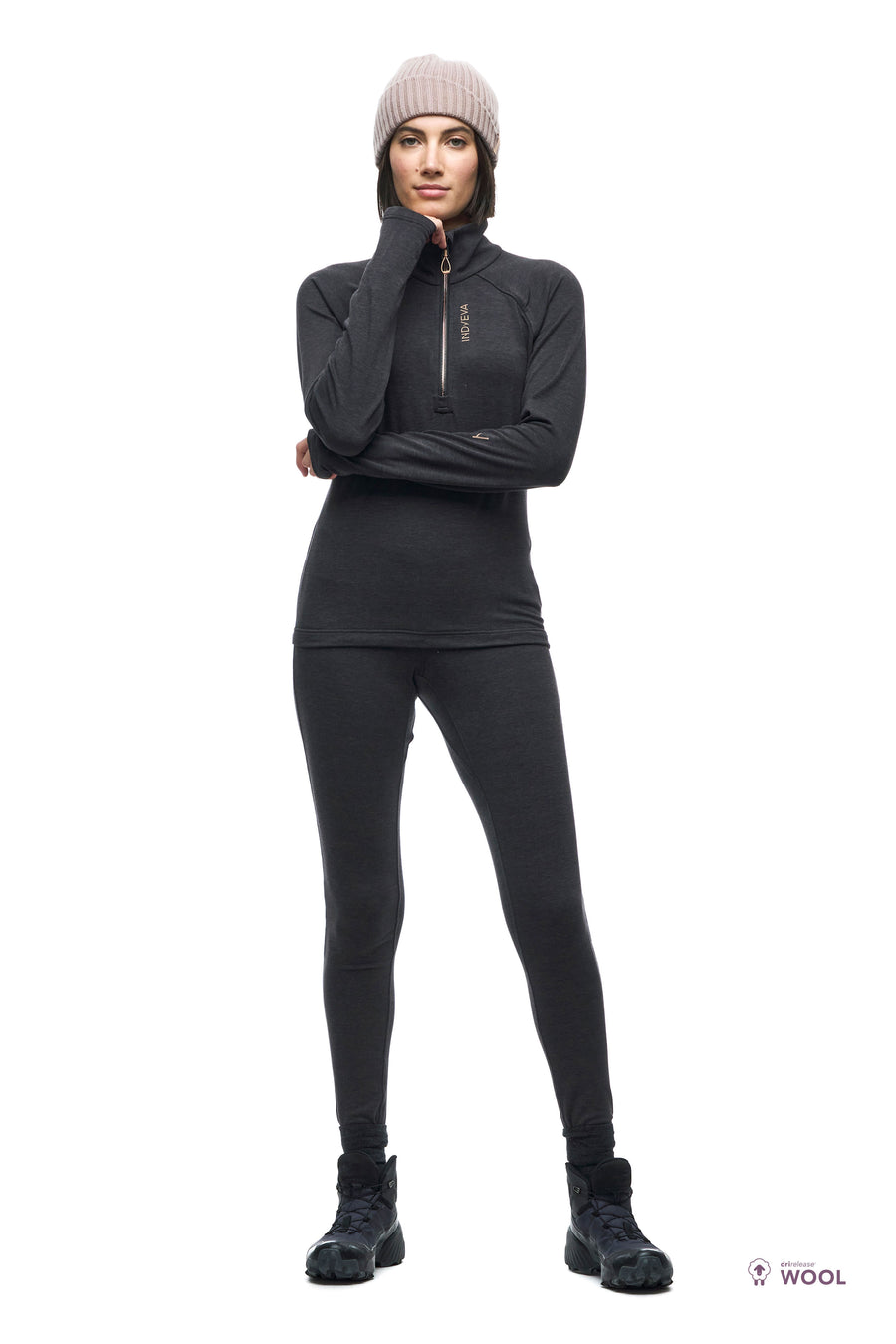 LENO HALF ZIP SWEAT